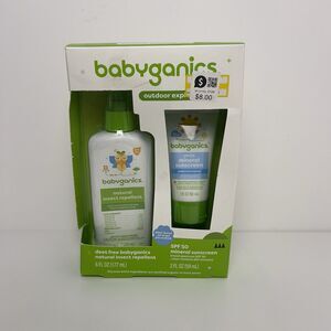 New - Babyganics Outdoor Explorer Sunscreen SPF 50 Set Bug